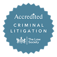 The Law Society Accredited Criminal Litigation badge